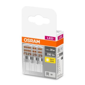 OSRAM LED tűs talpas lámpa G9 1.9W 2,700K világos 3 db kép