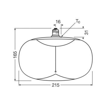 OSRAM LED Vintage Big Elipse E27 4W 818 izzószál barna halvány fényű kép