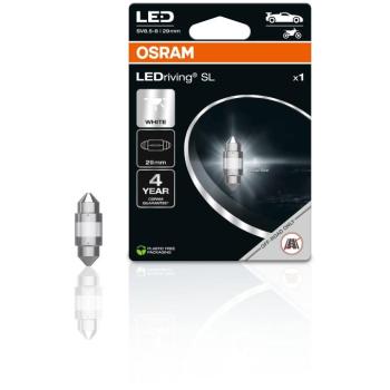 OSRAM LEDriving SL C5W, hossza 29 mm, hideg fehér fény, 6000 K, 12 V, egy darab a csomagban kép