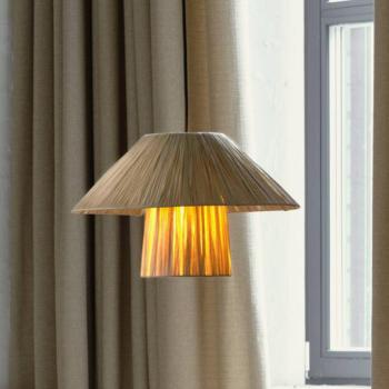 OSRAM lógó lámpa Decor Bamboo Paper Hut Ø 40 cm, bambusz, E27 kép