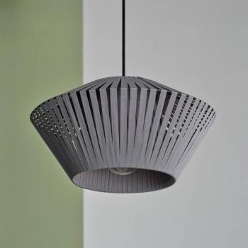 OSRAM lógó lámpa Decor csík Ø 30,5 cm, szürke, textil, E27 kép