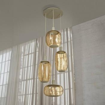 OSRAM lógó lámpa Decor Needle Plate bézs, acél, 4-lámpás, E27 kép