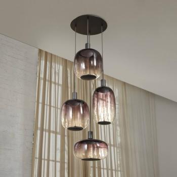 OSRAM lógó lámpa Decor Needle Plate, szürke, acél, 4-lámpás, E27 kép