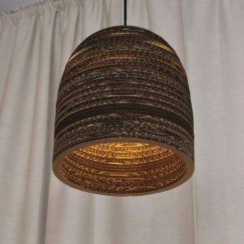 OSRAM BALL BELL lógó világítás, barna, Ø 26 cm, hullámkarton, E27 kép