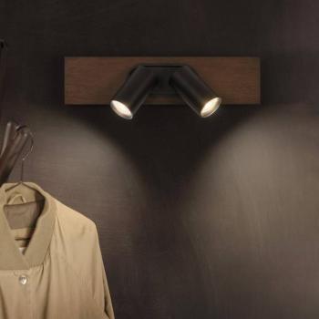 OSRAM mennyezeti spotlámpa MERCURY fekete 2-Spot GU10-LED 927 dimmelhető kép