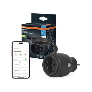 Osram - Okos kültéri konnektor SMART+ MATTER SCHUKO 3680W/230V/16A IP44 Wi-Fi 4099854419249 kép