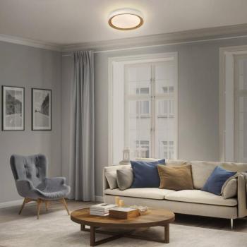 OSRAM ORBIS GLORIE LED mennyezeti lámpa, fehér/fa, Ø 40 cm, clickdim kép