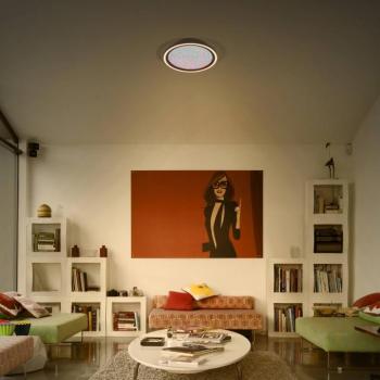 OSRAM Orbis Iridy LED mennyezeti lámpa, fekete, Ø 30 cm, Click-CCT kép