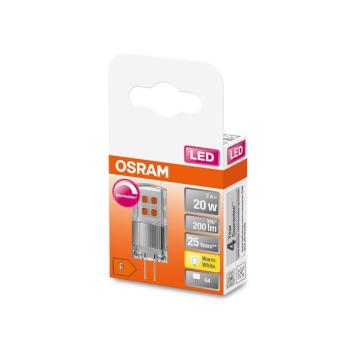 OSRAM PIN 12 V-os LED-izzó, G4-es csapos aljzat, 2 W, 200 lm, dimmelhető kép