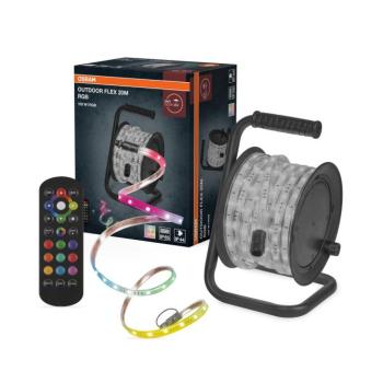 Osram - RGB LED fényerőszabályozható kültéri szalag FLEX 20m LED/135W/230V IP65 + távirányító 4099854449253 kép