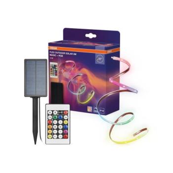 Osram - RGB LED fényerőszabályozható napelemes szalag FLEX MAGIC 5m LED/1,6W/3,7V 2000 mAh IP44 +távirányító 4099854448973 kép