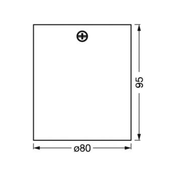 OSRAM ROUND mennyezeti spotlámpa, fehér, Ø 8 cm, fém, GU10 kép