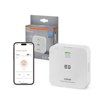 Osram - SMART+ szén-monoxid-érzékelő 2xAA Wi-Fi 4099854418136 kép