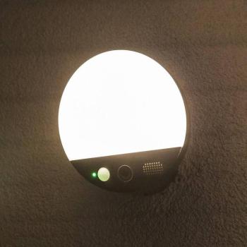 OSRAM SMART+ WiFi kültéri fali lámpa ROUND, kamera, érzékelő, szürke kép