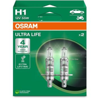 OSRAM Ultra Life H1 55W P14.5s 2db kép