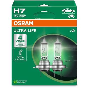 OSRAM Ultra Life H7 55W PX26d 2db kép