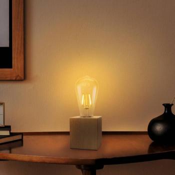 OSRAM Vintage 1906 asztali lámpa, fából, E27-es LED izzóval kép