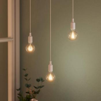 OSRAM VINTAGE 1906 BELL lógó lámpa, fehér, műanyag, Ø 9 cm kép
