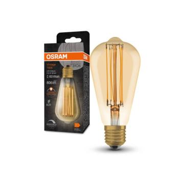 OSRAM Vintage 1906 E27 8,8W LED ST64 822 arany dim kép
