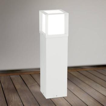 Ösvény lámpa Henry, fehér, magasság 60 cm, alumínium/rozsdamentes acél kép