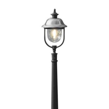 Ösvény világítás Parma, fekete, fém, 118 cm magas, E27, IP43 kép