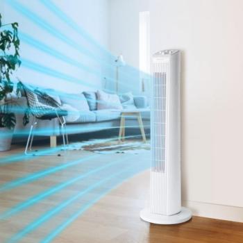 Oszlopventilátor – 220-240V, 45 W – fehér kép