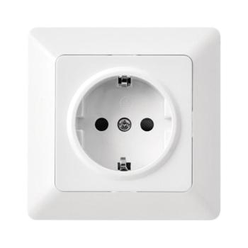 EMOS Csatlakozó aljzat SCHUKO, 250V, fehér (fényes), IP20, A6002.0 kép