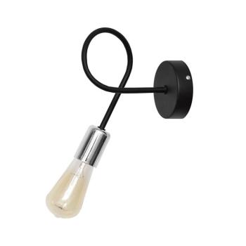 OXFORD falilámpa 1xE27/15W/230V K-2016/1 BK+CH/H