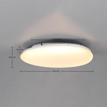 Ozera LED mennyezeti lámpa, hossza 55 cm, fehér, műanyag, CCT kép