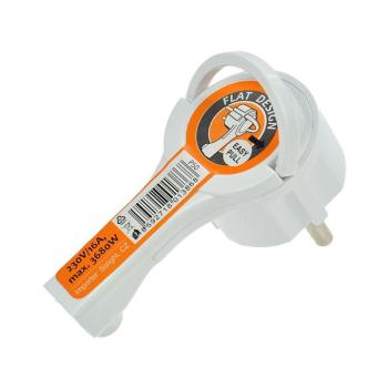 P50 - Dugvilla hajlított, 230V/16A fehér P50 kép
