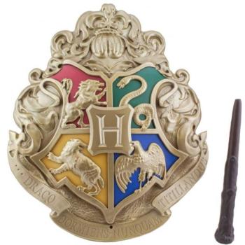 Paladone Harry Potter Roxfort címer és varázspálca Lámpa