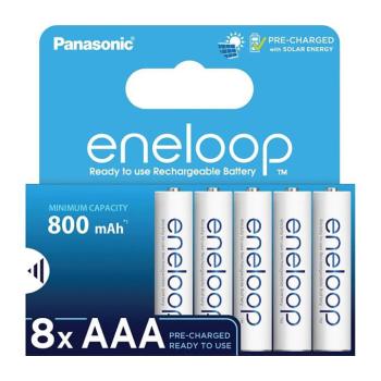 Pana - 8 db Tölthető elem AAA Eneloop 800 mAh 35056708 kép