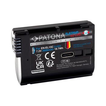 PATONA - Nikon EN-EL15C akkumulátor 2600 mAh Li-ion Platinum USB-C PT1363 kép