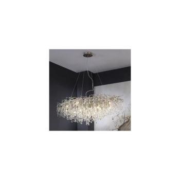 Paul Neuhaus 2031-55 - Csillár zsinóron ICICLE 15xG9/40W/230V 75x150 cm króm 2031-55 kép