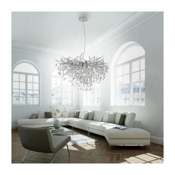 Paul Neuhaus 2192-55 - Csillár zsinóron ICICLE 10xG9/40W/230V 50x100 cm króm 2192-55