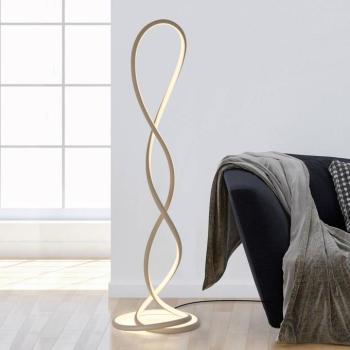 Paul Neuhaus LED álló lámpa Twist, homokszínű, magasság 143 cm kép