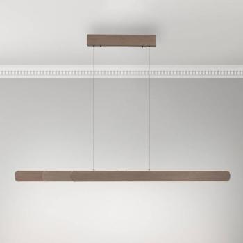 Paul Neuhaus LED-es függőlámpa Adriana, barna, hossza 160 cm kép