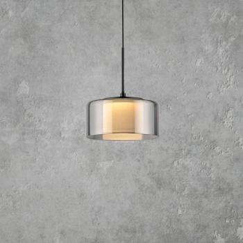 Paul Neuhaus LED-es függőlámpa Rika, Ø 15 cm, üveg, fényerőszabályzóval, kép