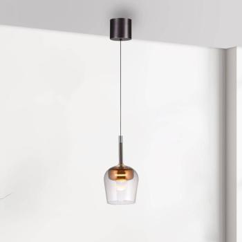 Paul Neuhaus Smart LED függőlámpa Q-Kon réz színű Ø 21 cm kép