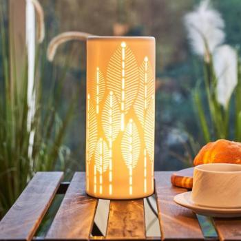 Pauleen asztali lámpa WARM SUNKISS, fehér, magasság 27 cm, porcelán kép