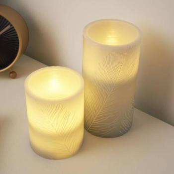Pauleen Cosy Feather gyertya LED gyertya 2 darabos készlet kép