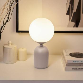 Pauleen GLOWING CHARM asztali lámpa, szürke, 30 cm, kerámia/üveg kép