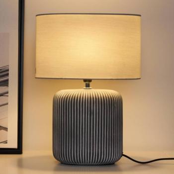 Pauleen Pure Shine kerámia talppal és textil lámpaernyővel kép
