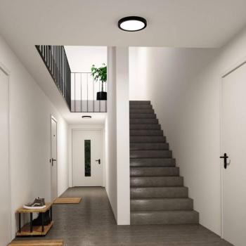Paulmann Abia 2 LED mennyezeti lámpa, Ø 30 cm, fekete, CCT kép
