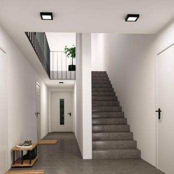 Paulmann Abia 2 LED panel, hossza 17 cm, fekete, CCT, műanyag