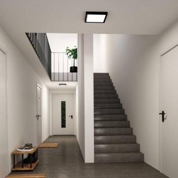 Paulmann Abia 2 LED panel, hossza 30 cm, fekete, CCT, műanyag kép