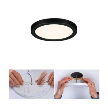 Paulmann Areo LED panel kerek fekete 3000K Ø11.8cm Ø11.8cm kép