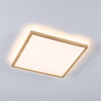 Paulmann Atria Shine LED panel, 29 cm, fa, IP44, 3000 K, be-/kikapcsoló kép