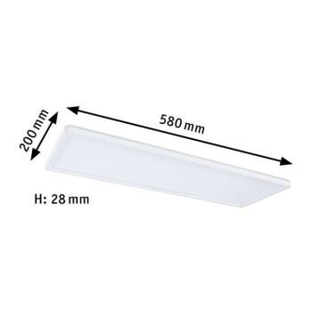 Paulmann Atria Shine panel be/ki fehér 830 58x20cm kép