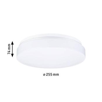 Paulmann Axin mennyezeti világítás, átmérő 26 cm, fehér, IP44, E27 kép